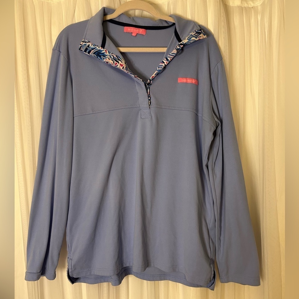 Simply Southern Lavender Floral Pullover - Size Large